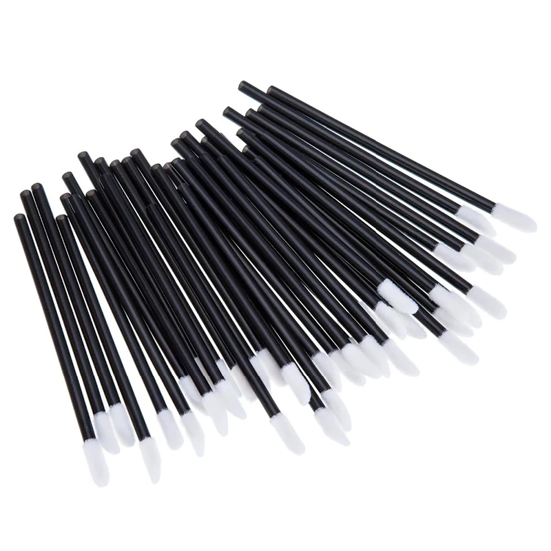 Brushes Lipbrush Pcs Disposable Lip Wands Applicator Perfect Make Up Tool Black Eyelashes Mascara brush