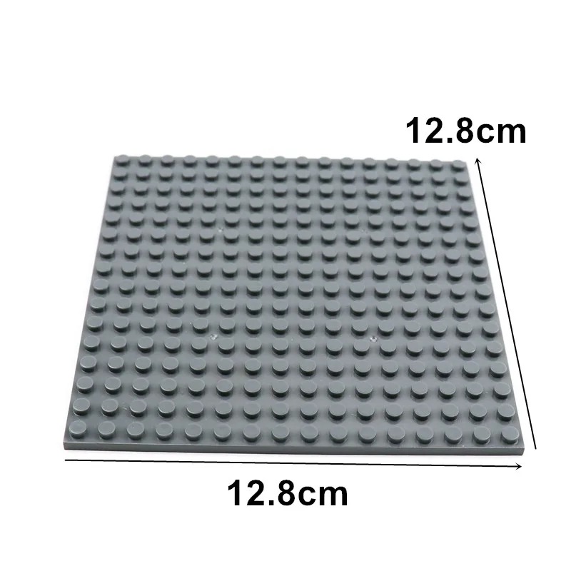 16x16 1 Piece Double-sided Base Plates MOC Building Blocks Educational Baseplate Compatible with Lego smile