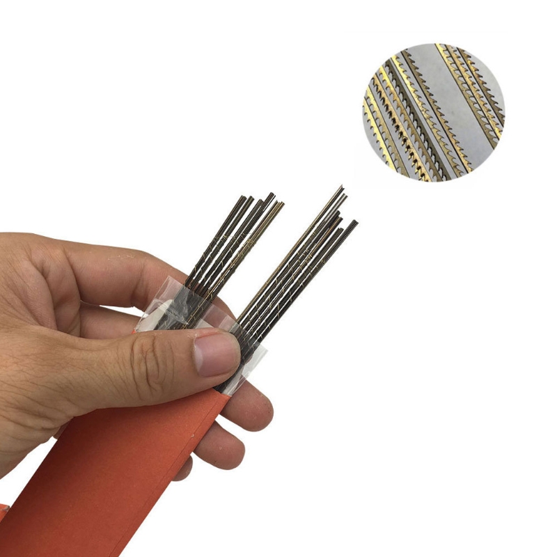 1 Set 3-in-1 Professional Jeweler's Saw Set Jewelry Tools Saw Frame 144 Blades Wooden Pin Clamp Wood Metal Jewelry Toos