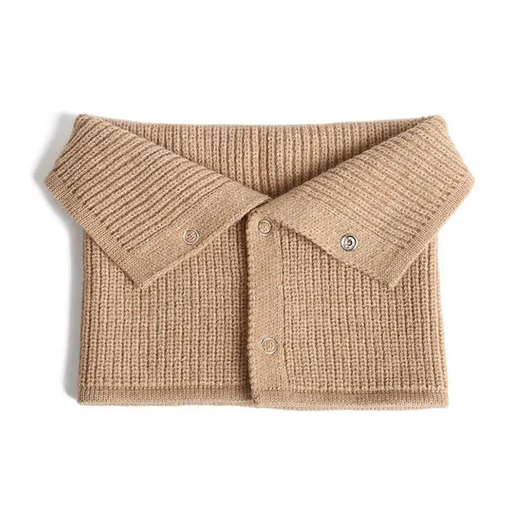 For Men Scarf Winter & Women Warm Knitted Scarf Neck Warmer Circle Ski Climbing Scarf Neck Scarves Cold-proof Snood Collar smile &