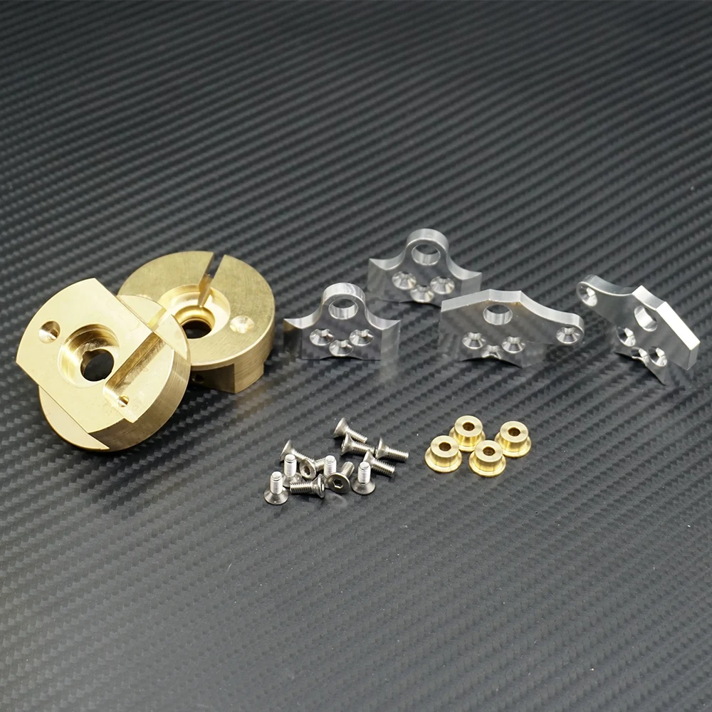 YEAHRUN Brass Knuckle Portal Cover Axle Counterweight for Axial Wraith 90018 1/10 RC Remote Control Car Accessories Spare Parts