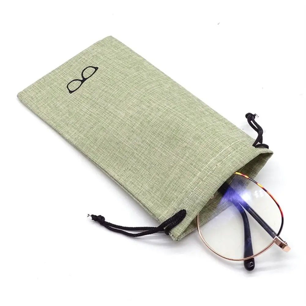 5/10/20Pcs Accessories Cleaning new 2025 Portable Eyewear Eyeglasses Pouch Lanyard Cloth Bags Sunglasses Bag Optical Glasses Case