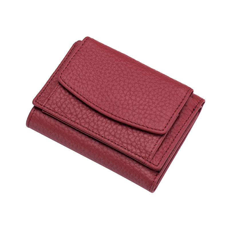 Women Genuine Leather Purses Female Cowhide Wallets Lady Small Coin Pocket Card Holder Mini Money Bag Portable Clutch New