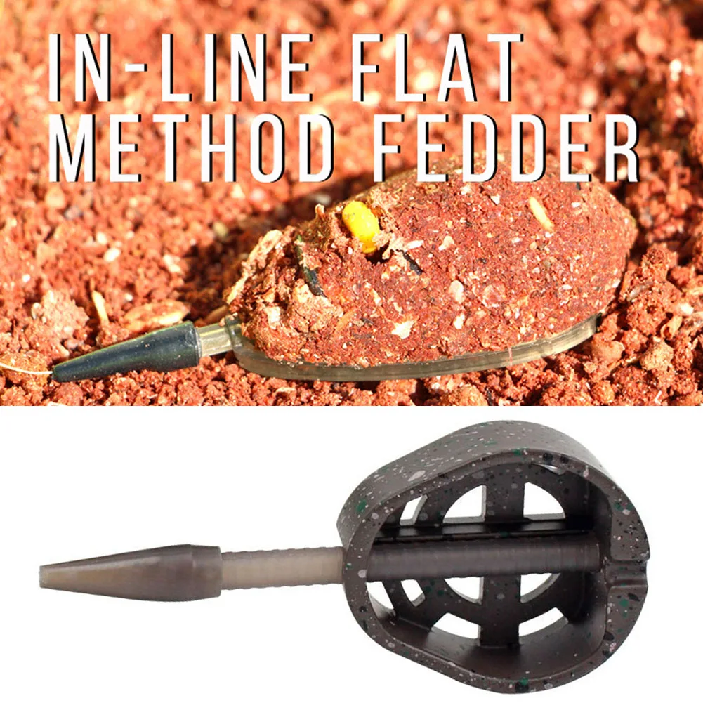 Inline Zinc Feeder Method Alloy Carp Fishing Feeder Cage 25/35g Portable Fishing Accessories Fish Terminal Tackle Tool smile