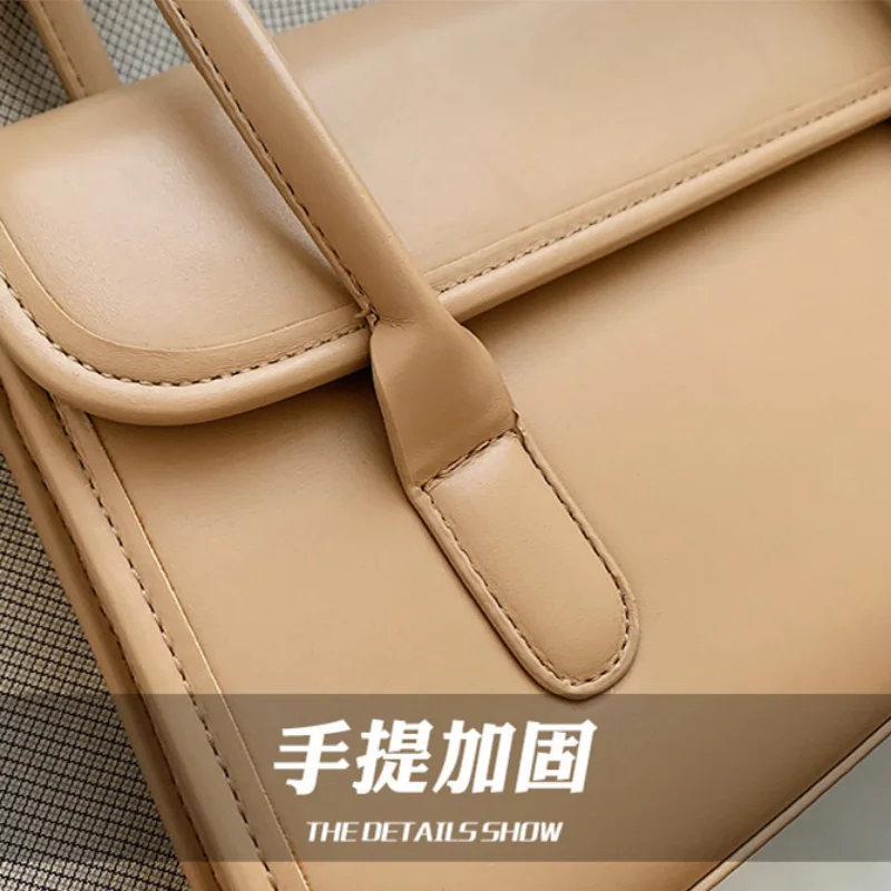PU Simple Women's Casual Messenger Crossbody Midium Bag Femele Single Shoulder Square Bags for Women Purses and Handbags smile