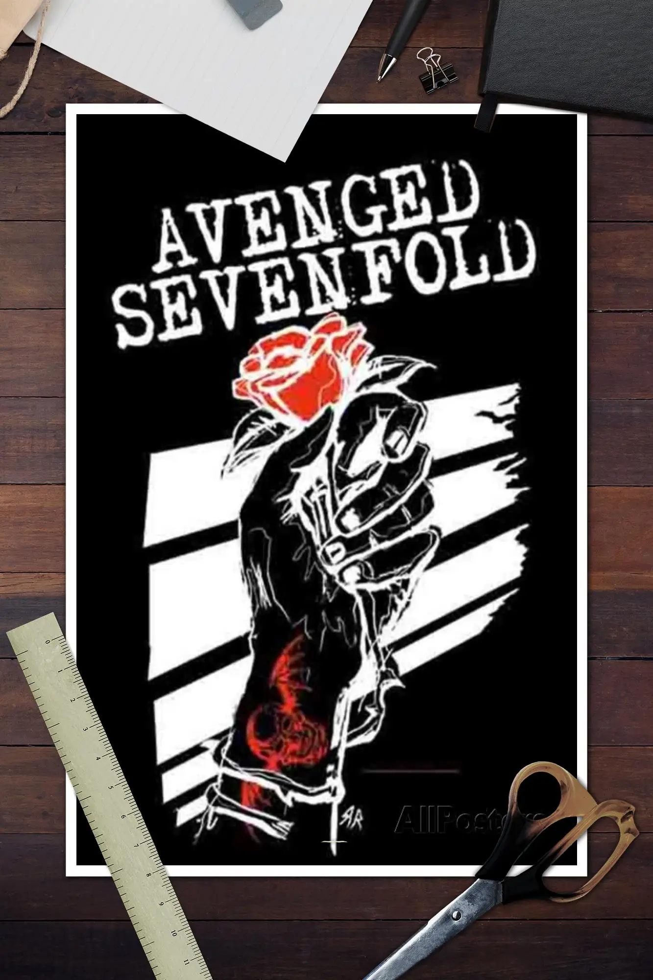 Poster Decorative sevenfold avenged Painting Canvas Poster Gift Wall Art Living Room Posters Bedroom Painting smile