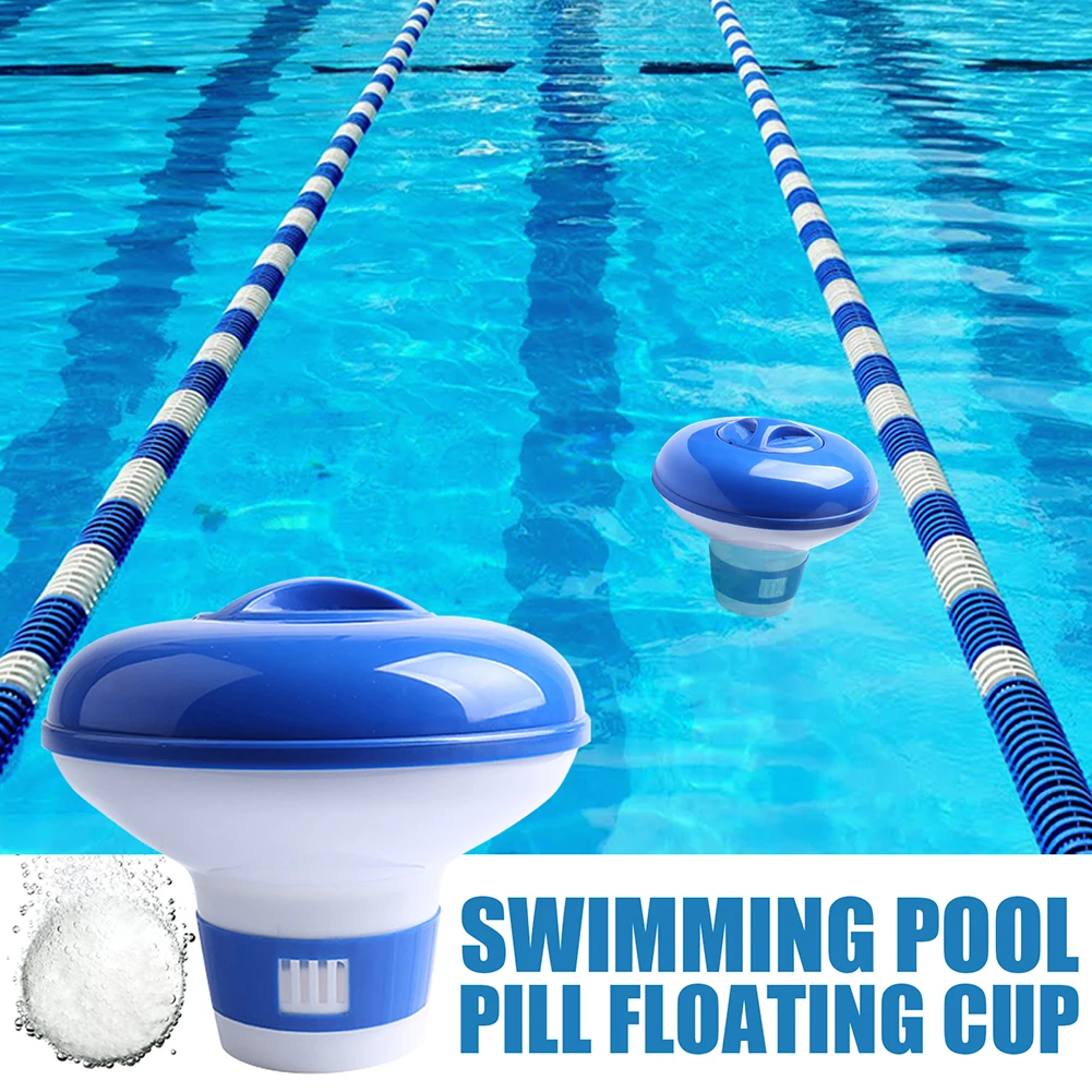1-10PCS Floating Swimming Pool Medical Chlorine Tablet Hot Tub Floater Cleaner Tool Auto Dispenser Outdoor Pool Cleaning Tools