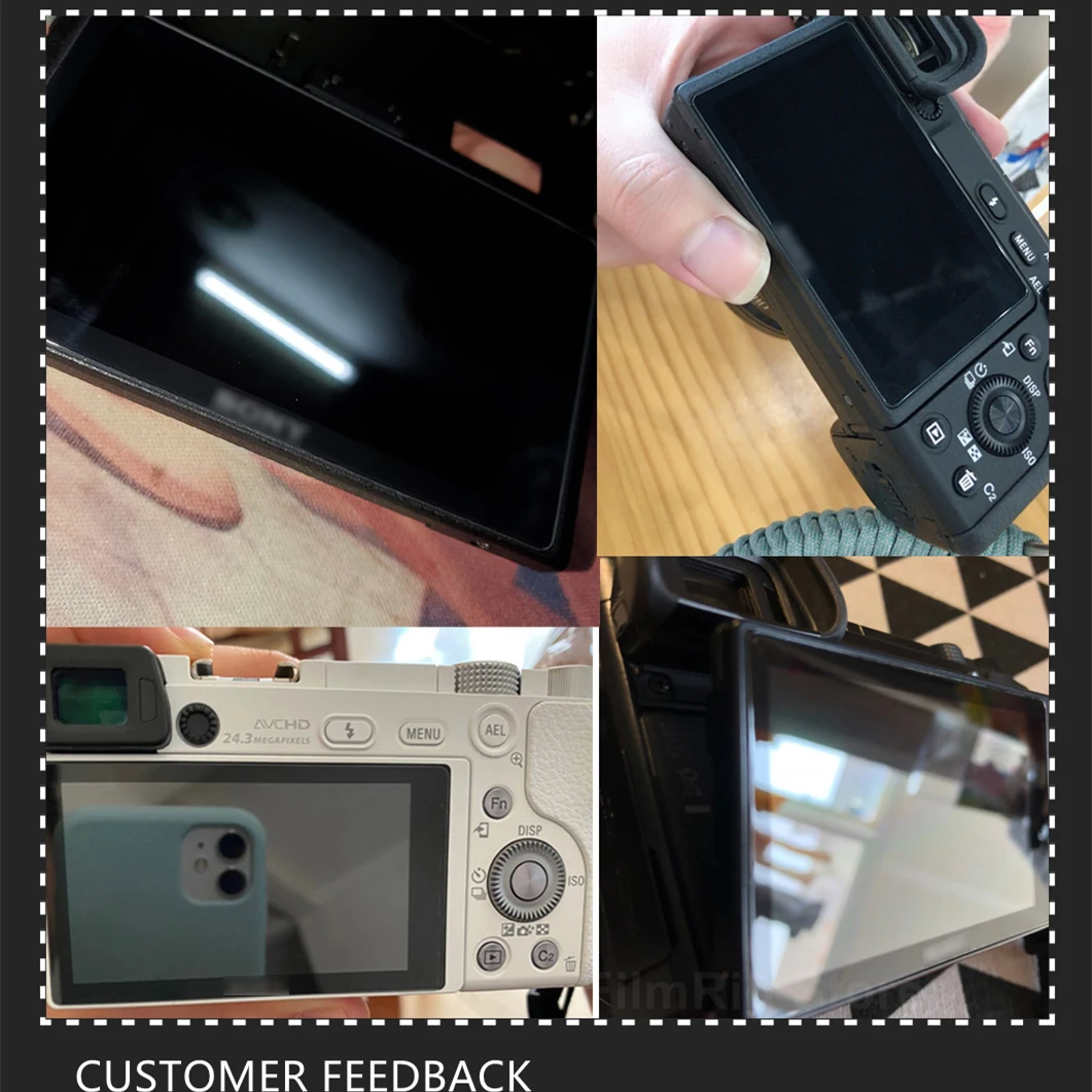 A6400 A6700 ZV-E10 ZV-E1Original Camera Tempered Glass LCD Screen Protector for Sony Alpha A6000 A6100 A6300 A6400 A6600 A7C
