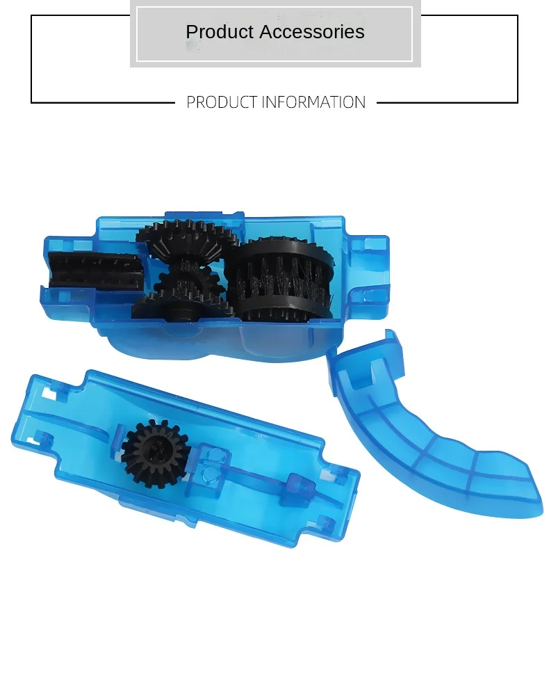 Portable Bicycle Chain Cleaner Bike Brushes Scrubber Wash Tool Mountain Cycling Cleaning Kit Outdoor Accessory