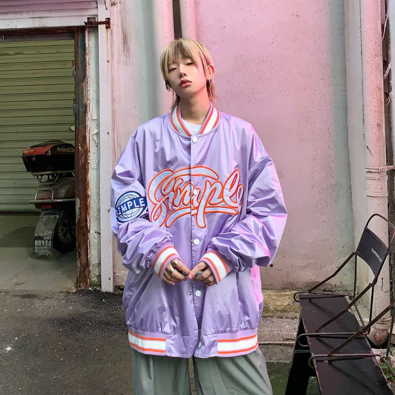 Uniform Baseball 2023 New Jacket Mens Womens American Style Bomber Jacket Loose Hip Hop Casual Versatile Embroidered Tops Hot smile