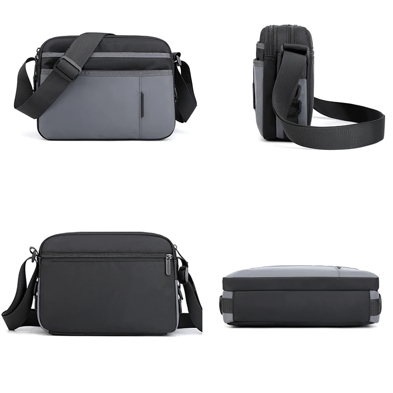 Men Bag Crossbody Shoulder Zipper Travel Messenger Pack Male Shoulder Sling Working Bags Bookbag Briefcase Casual Sling Bag Male smile