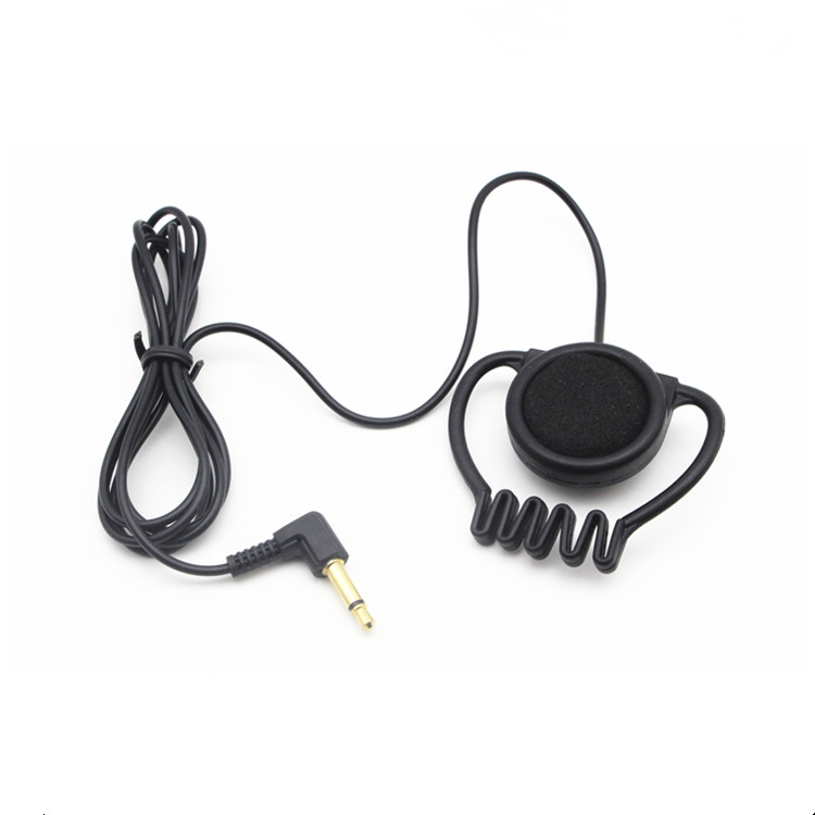 Single 50 Side Pcs Hook Earphone Earhook Earbud Headphones For Tour Guide System Meeting Translation smile