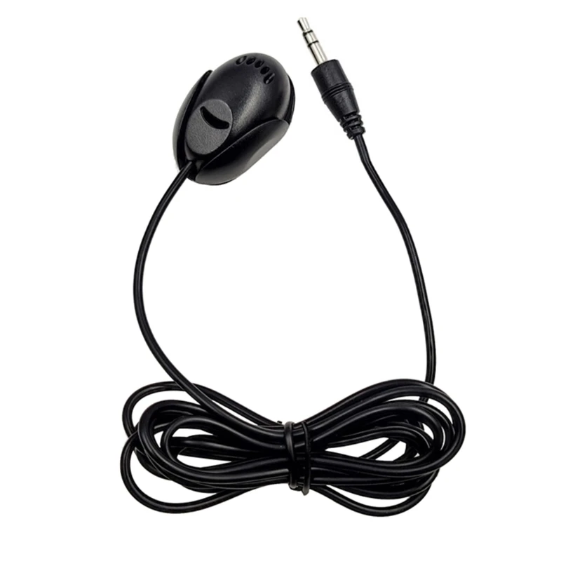Mic 3.5mm External Microphone Assembly for Car Vehicle Head Unit Bluetooth-Enabled Stereo Radio Receiver GPS DVD