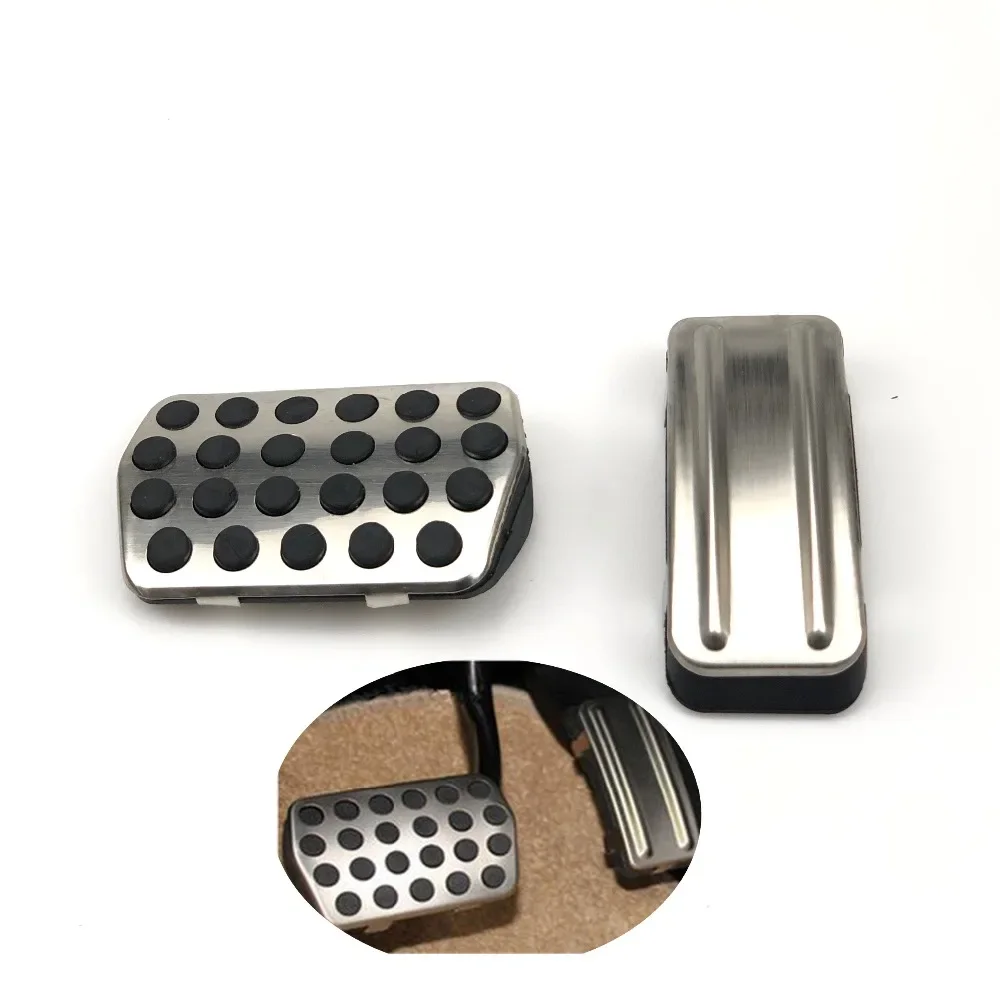 Car Gas Fuel Pedal Set Brake Pedals Rest Foot Pedal Covers for Ford Focus 2 3 4 MK2 MK3 MK4 RS ST Kuga Escape