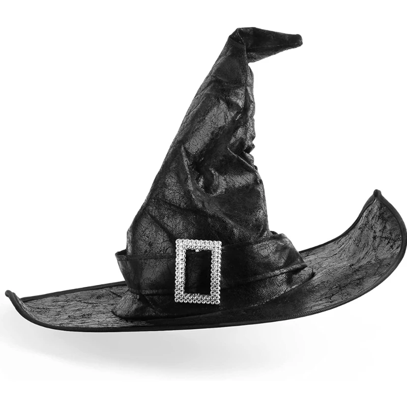 Witch Black Halloween Hat Women Cosplay Modern Accessories DXAA smile