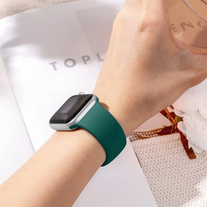 Sport Strap For Apple Watch Band 42 44 45 49mm S-M wristband Silicone bracelet iwatch series 9 7 6 5 4 se 8 ultra 2 49 mm