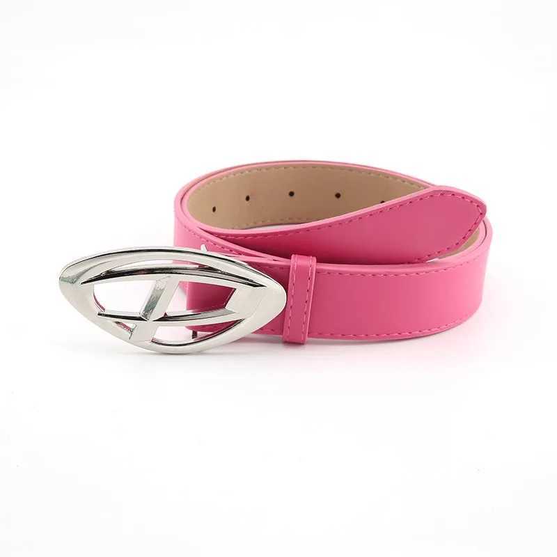 Y2k Belt Pu Leather Jeans Belt Simple Fashion Casual Gothic Moon Star Buckle Belt Design X241109