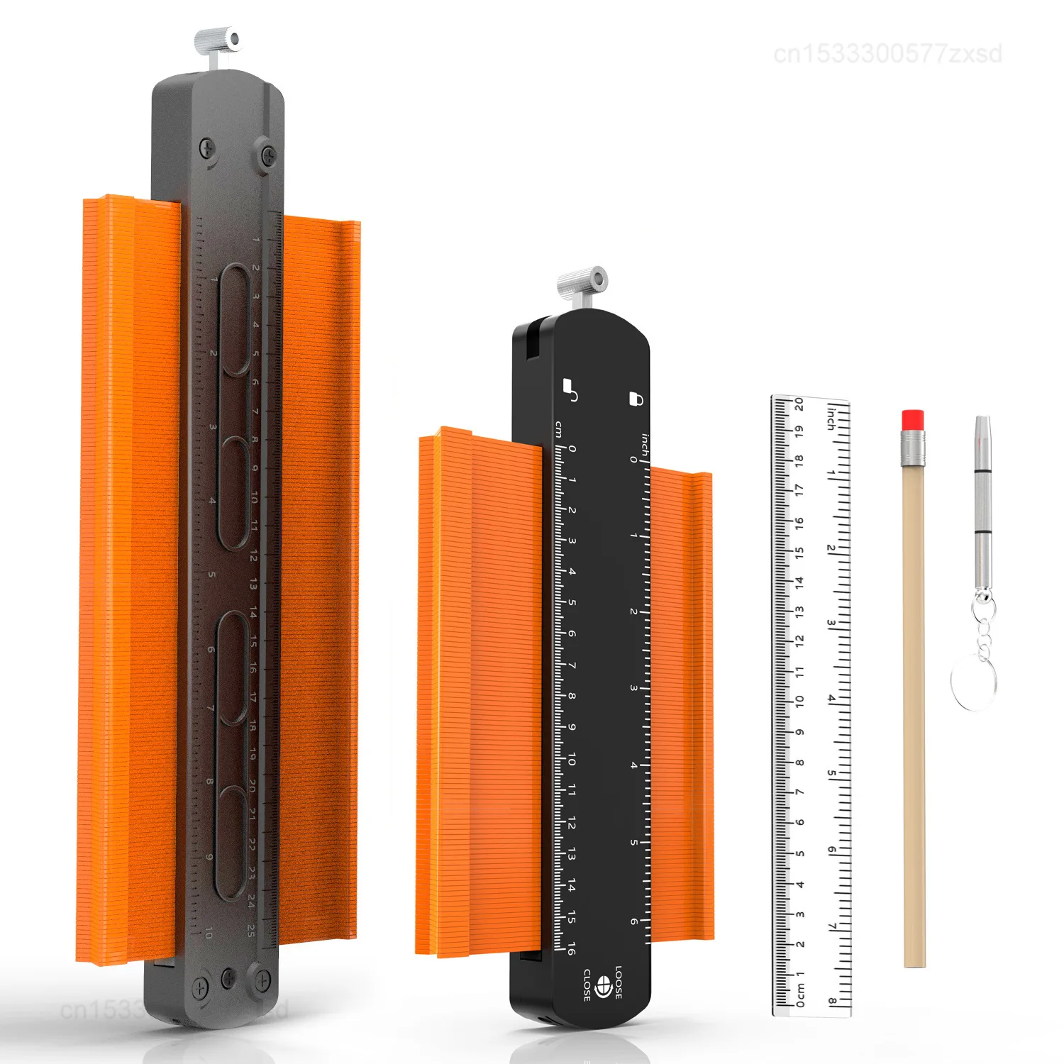 Profile Contour 2025 Gauges Line Copier Ruler With Lock Cutting new Template Profile Ceramic Tiles Tool Woodworking Measuring Tools Ruler