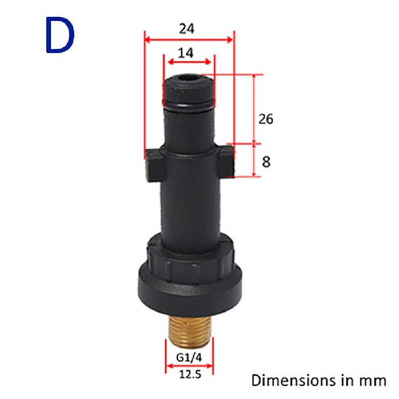 Plastic Bayonet Fitting Adapter Foam Nozzle Foam Generator Snow Foam Lance for Karcher AR Bosch Sun Joe Sterwins Pressure Washer