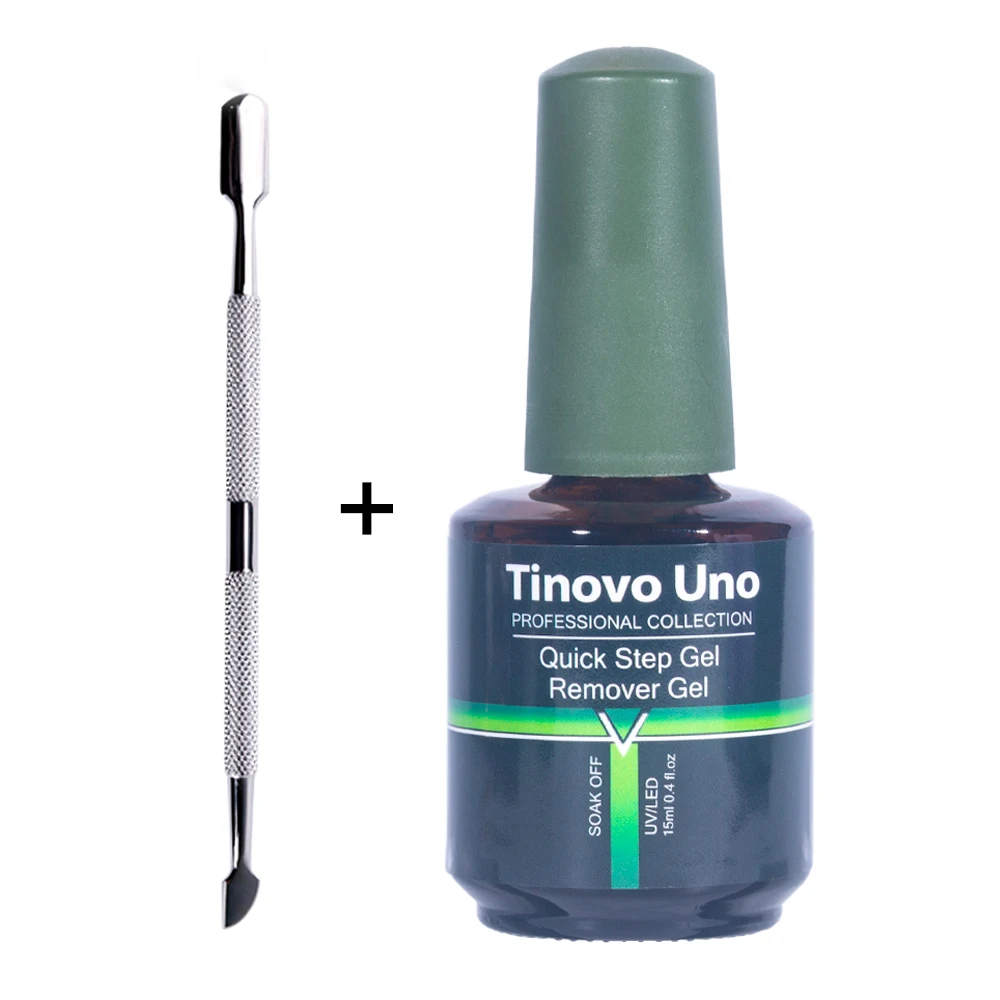 ddmysmile 15Ml Tinovo Magic Uno Remover Professional Quick Step Nail Gel Polish Remover Burst Semi Permanent Soak Off Degreasr Cream Smile