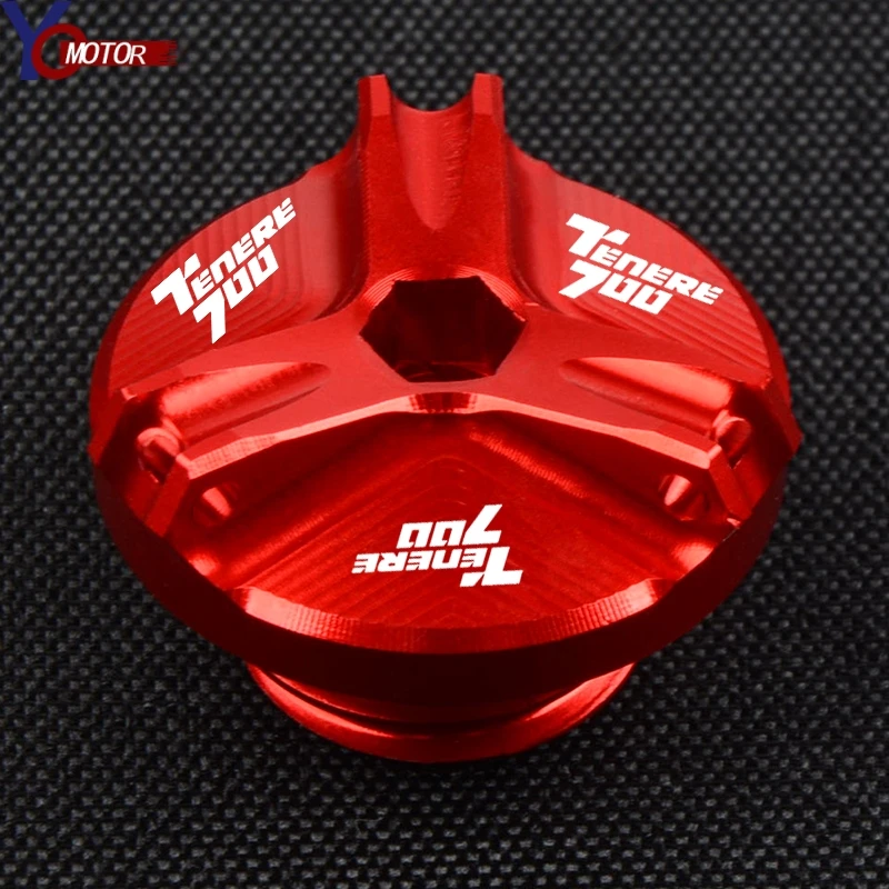 New For YAMAHA TENERE 700 Tenere700 XTZ700 2019-2021 2020 Motorcycle Engine Oil Filter Cup Plug Cover Screw Aluminum Accessories