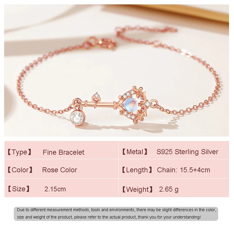 JIALY AAA CZ Rose new Fairy Magic European S Sterling Sier Bracelet For Women 2025 Birthday Party Gift Jewelry