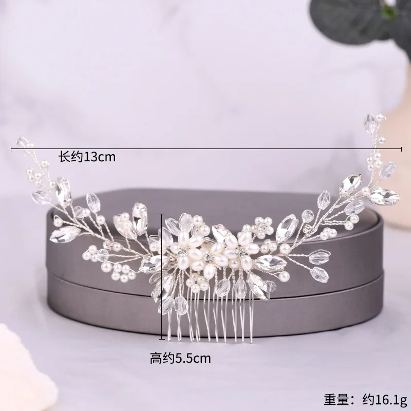 ddmysmile Comb Super Hair Wedding Fairy Pearl Hair Pins And Clips For Women Bride Rhinestone Headbands Bridal Hair Jewelry Accessories Smile