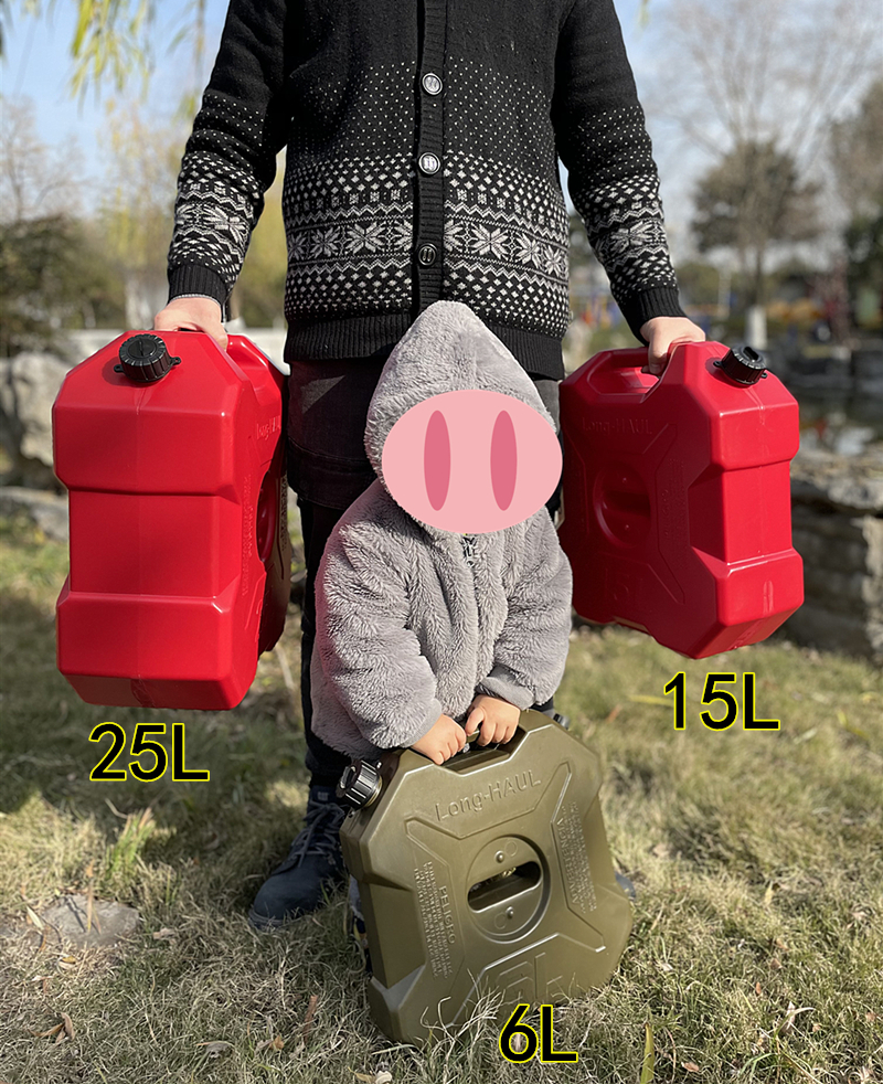 15 Liters ATV UTV Car Spare Fuel Tank 15L Gas Canister Jerry Cans Red Plastic Diesel Petrol Oil Containers Gasoline Motorcycle