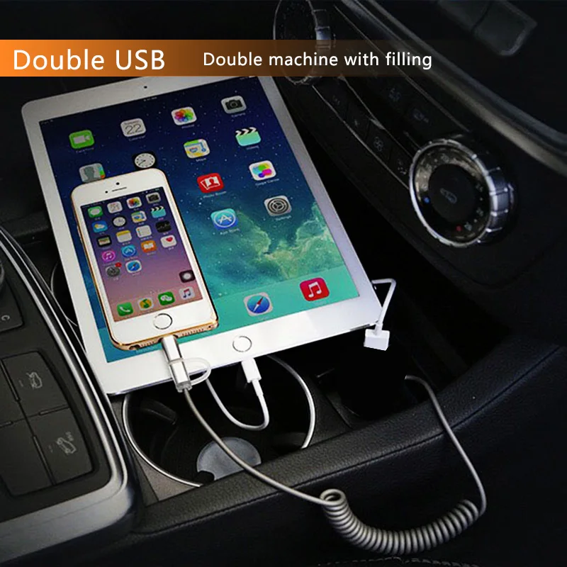 For TOYOTA Hilux VIGO USB Interface Dashboard USB Port 5V 2.1A Car Charger and USB Audio Input Socket Car Entertainment Socket