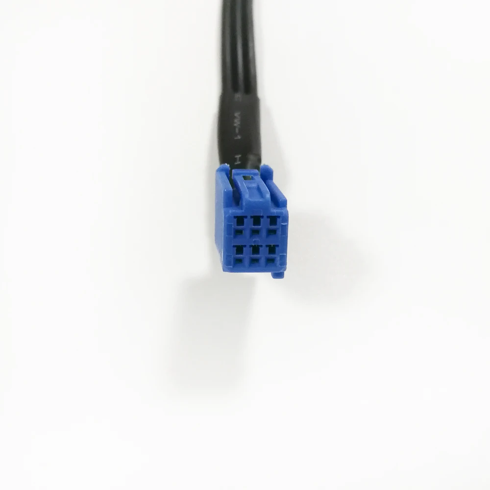 Biurlink Car RCA Adapter VTR Cable For Toyota 6 Pin Blue AV Port