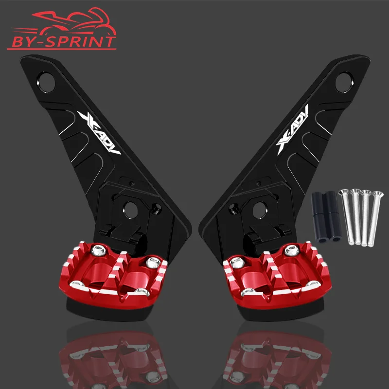 For HONDA X-ADV XADV750 2021 2022 2023 2024 Motorcycle Adjustable Rear Foot Pegs Footrest Passenger Rearsets Accessories XADV