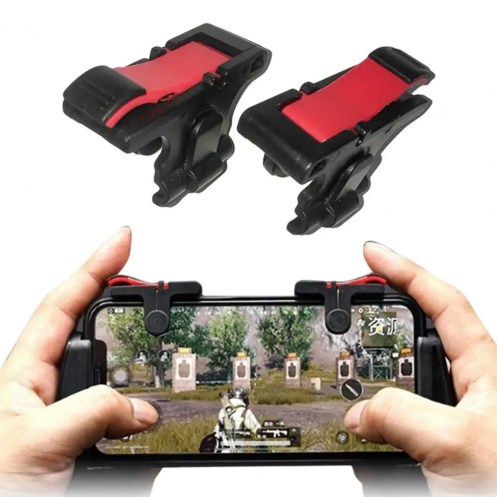 Game 1 Controller Pair Portable Phone Gaming Triggers Anti-Skid Phone Gaming Triggers smile