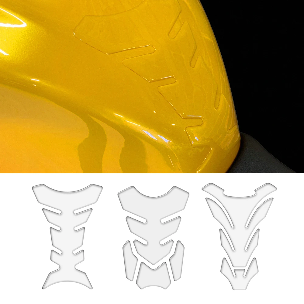 Transparent Resin Clear Motorcycle 2025 Tank Pad Protector Universal for new Kawasaki Honda Suzuki Yamaha Aprilia Benelli Triumph Sticker