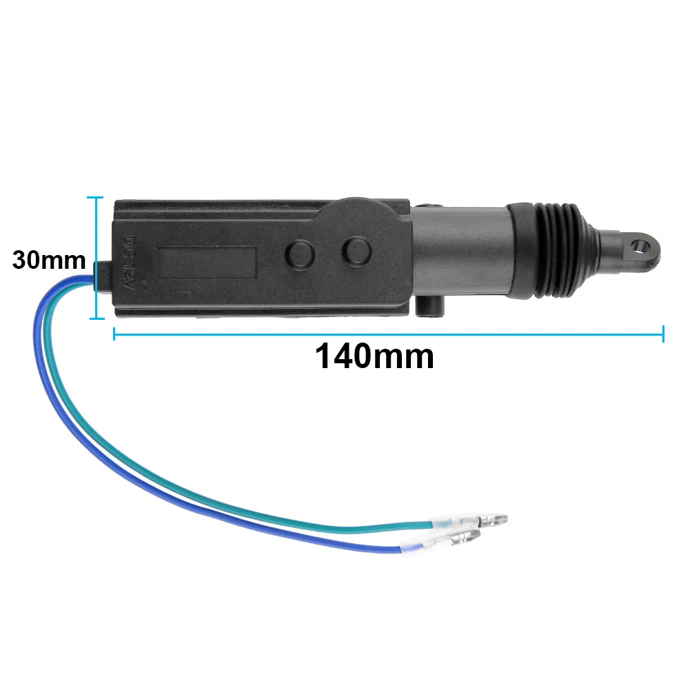 Wire Universal Car 2/5 Electric Remote Central Door Lock Actuator Auto 12V Heavy-Duty Power Locking System Single Gun Type Kit smile