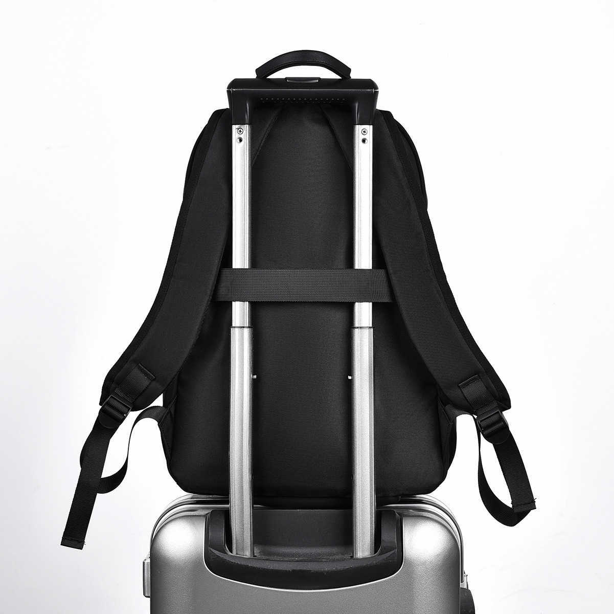 Leisure backpack men's Korean version trendy college student backpack fashionable and simple commuting lightweight computer bag