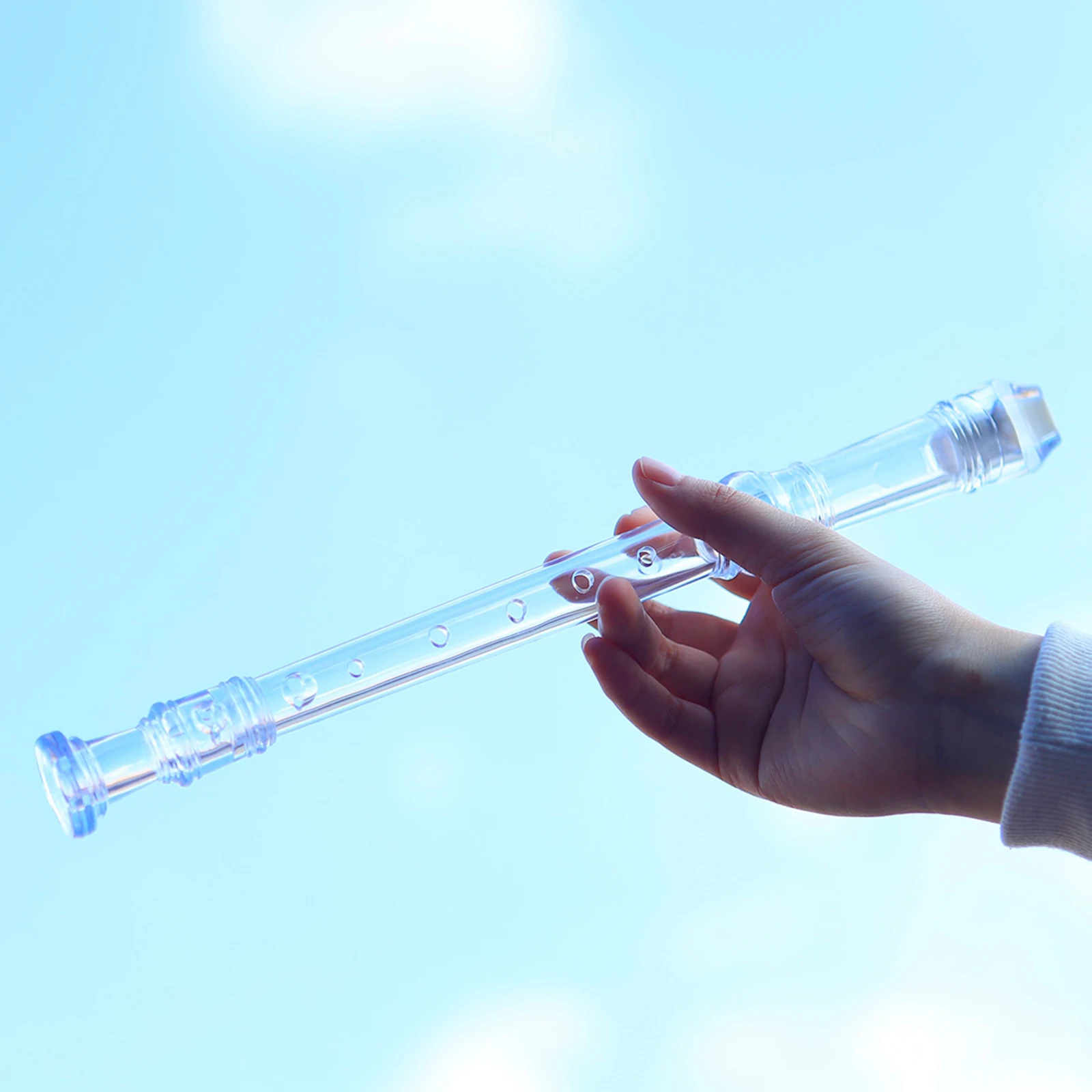 8 8-Hole ABS Professional Hole Soprano Recorder Key from G Long Flute smile