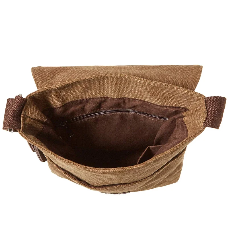 Bags Men Canvas New Messenger Bags Vintage Male Shoulder Crossbody Bags Man Coffee Green Black Small Bag Designer Handbags smile