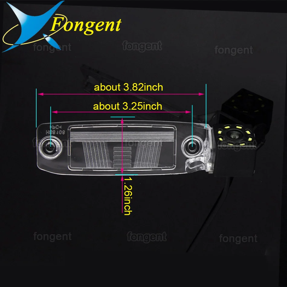 for Hyundai Kia Sportage R Carens Borrego Sorento Opirus Mohave K3 Ceed Car Car Rear View Camera Bracket License Plate Lights smile