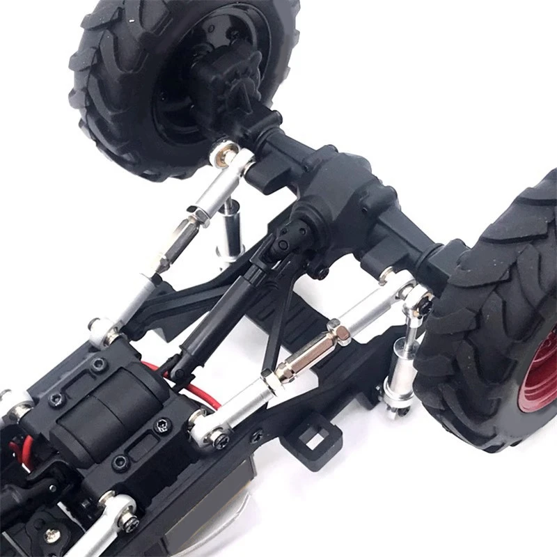 RC Car Spare Parts Adjustable Metal Steering Link Tie Rod Kit For FMS 1/24 Xiaoqi FCX24 RC Car Parts