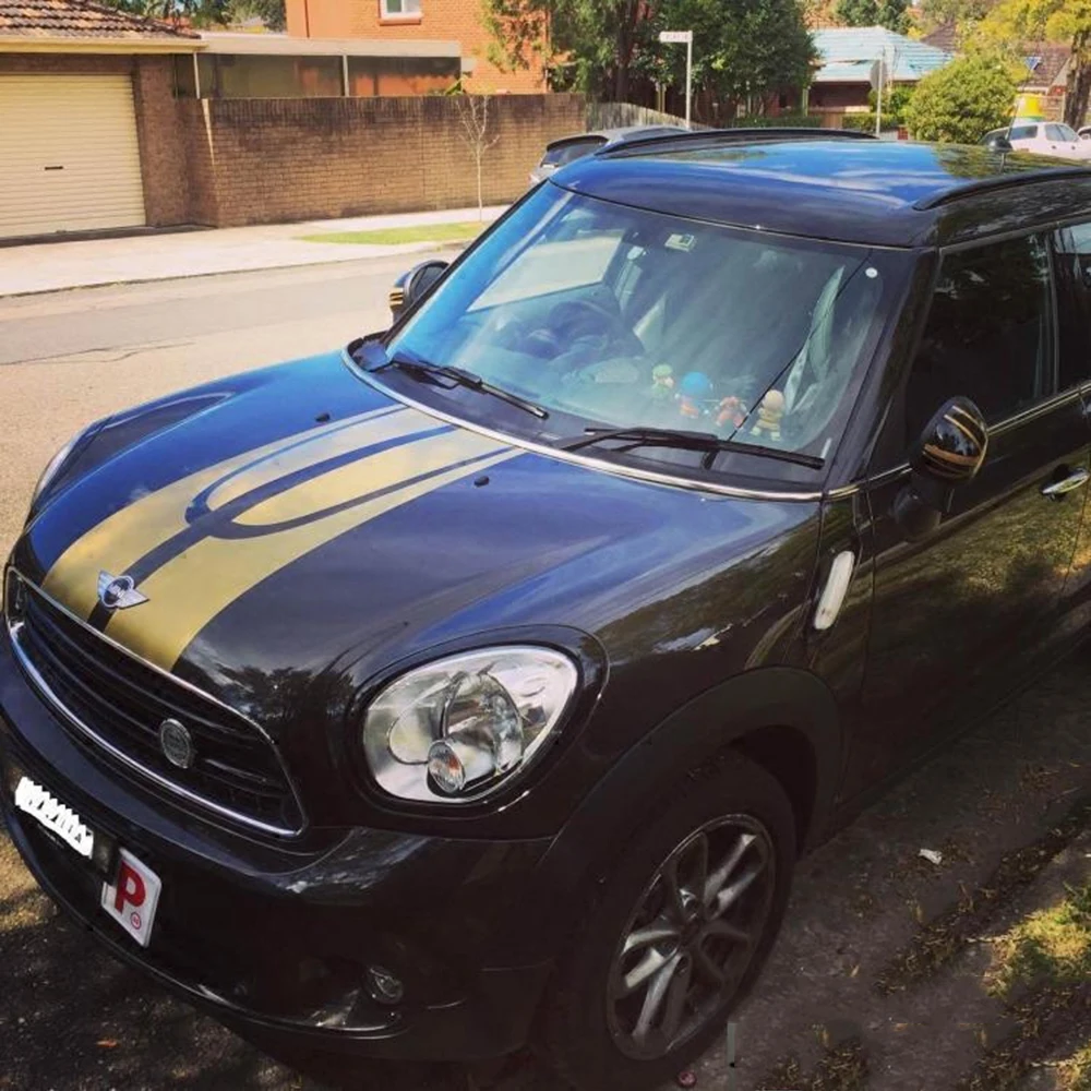 Hood Engine Trunk Car Rear Stickers For Mini Cooper Countryman R60 2011-2015 Graphics Vinyl Decor Decal Auto Tuning Accessories smile