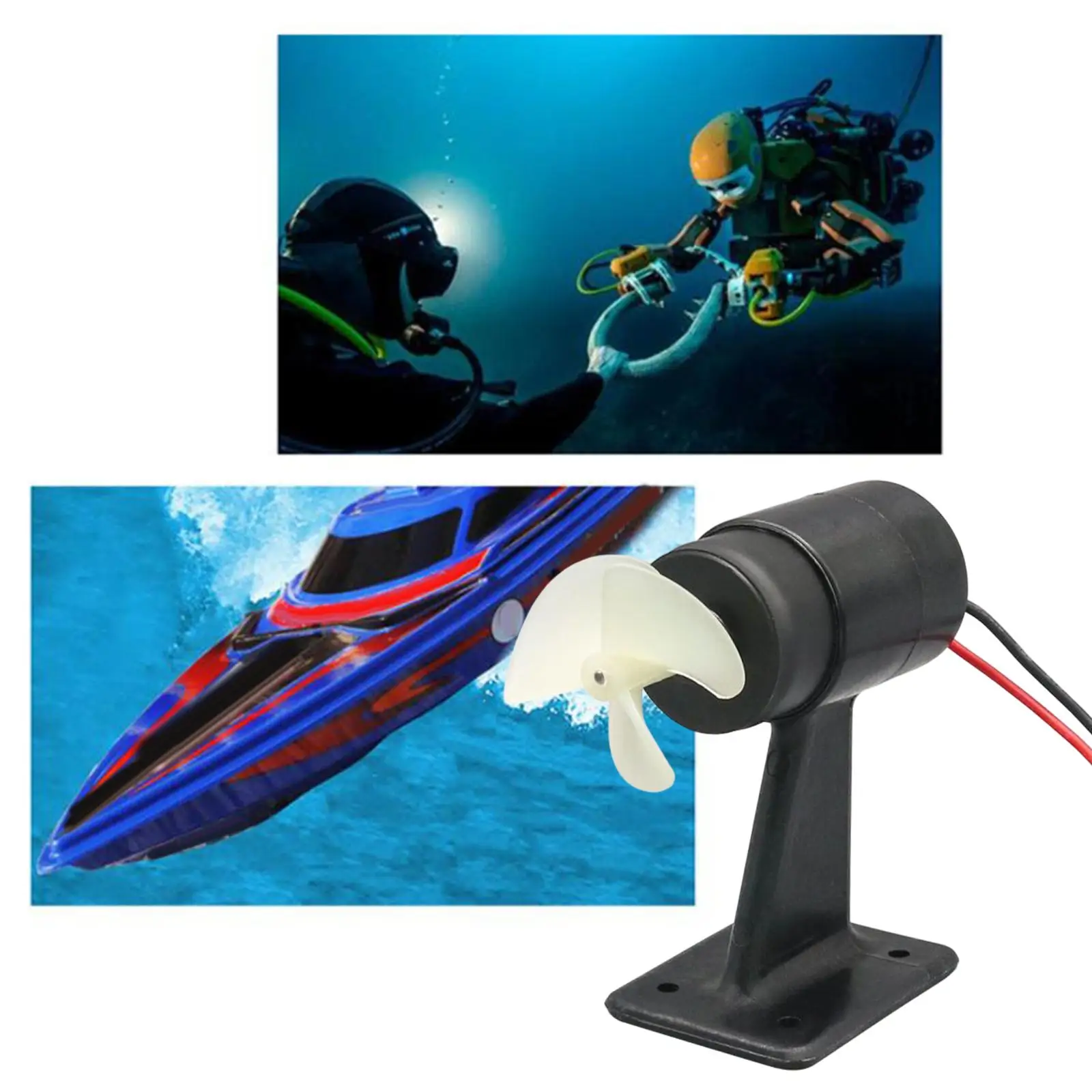 DC 12V 24V Underwater Thruster Motor Engine for RC Ship Fishing Boat Supplies
