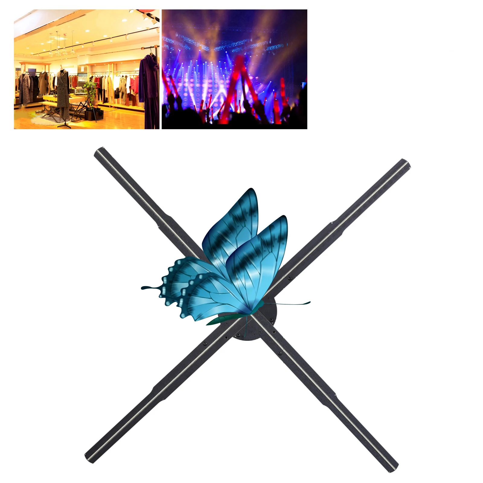 56cm 3D Holographic Projector Advertising Machine WIFI Naked Eye 3D Holographic Projector Remote Advertising Display Support