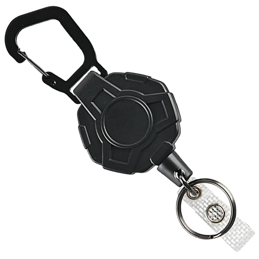 Retractable Keychain Flexible Outdoor Multifunctional Drawstring Buckle Keys Storage Abs Multitool
