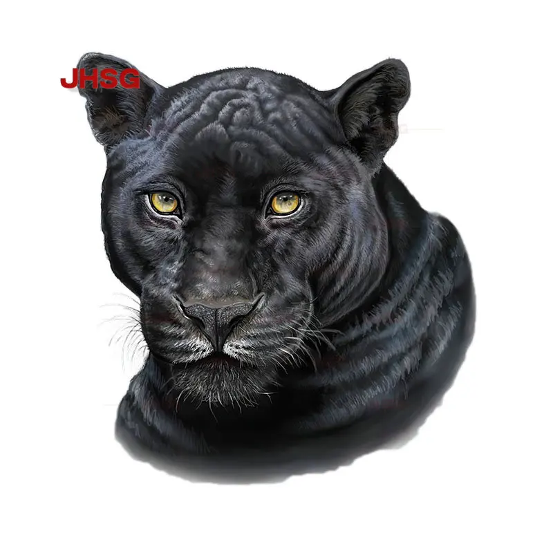 Mysterious Sticker JHSG Car Black Panther Beast Personality Self-Adhesive Paper Suitable for Various Vehicles Home Decor PVC smile