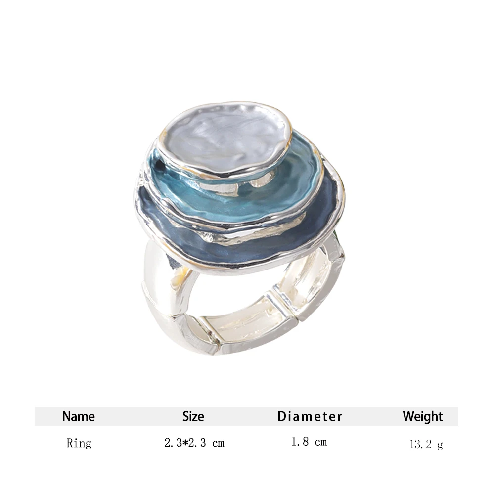 Orange Rings New In Layered Circular Girl Jewelry Women Christmas Vintage Adjustable Aesthetic Trends 2023 Ring For ddmysmile Women Smile