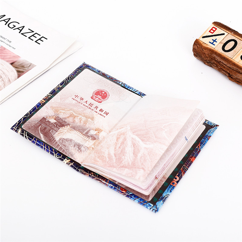 Starry Sky Passport Cover Women Men Pu Leather Travel Wallet Color Landscape Passport Holder High Quatity Case for Passports