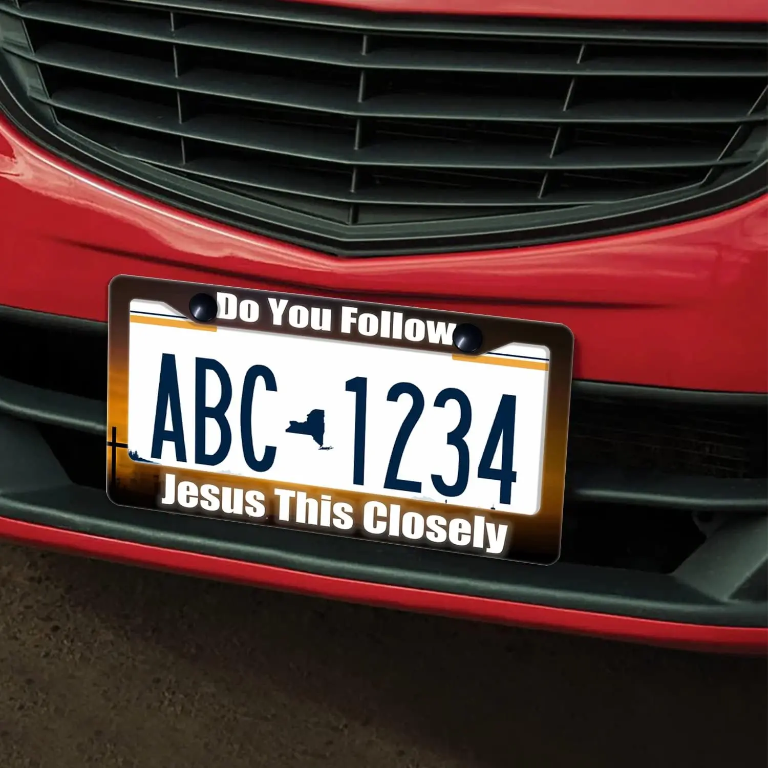 Plate ddmysmile Do License Frame You Follow Jesus This Closely Car Cover Tag Holder Frames Aluminum License Plate Cover For Standard Us Smile