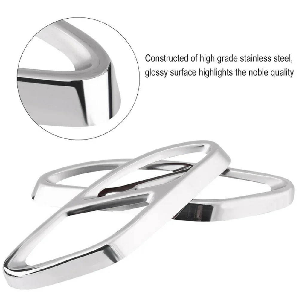 For new Mercedes Benz W204 W205 W212 W213 W176 X253 GLC GLA universal exhaust pipe case Car exhaust tip 2025 muffler pipe cover trim