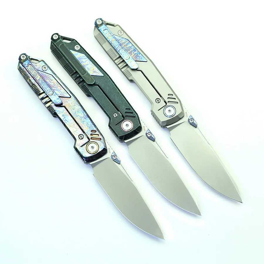 CH Duke high-end folding knife M390 blade titanium alloy handle outdoor camping hunting kitchen fruit bag EDC tool X241108