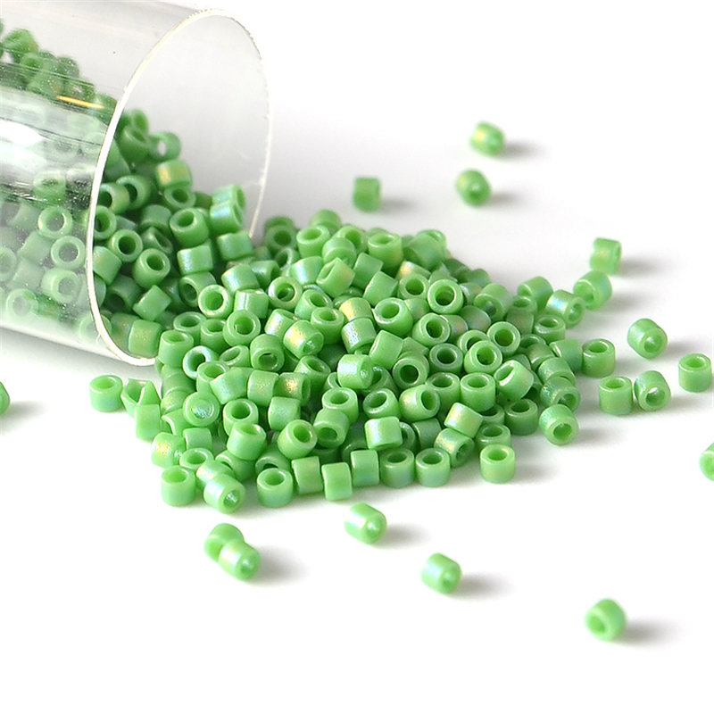 10g/Pipe 1.6mm Miyuki Beads Frosted Rainbow Japanese Delica Glass Bead For French Embroidery DIY Jewelry Making Accessories